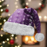 Purple Samoa Malu Tattoo Inspired Christmas Santa Hat - Polynesian Pride