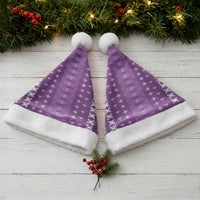Purple Samoa Malu Tattoo Inspired Christmas Santa Hat - Polynesian Pride