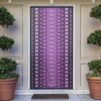 Purple Samoa Malu Tattoo Inspired Door Cover - Polynesian Pride