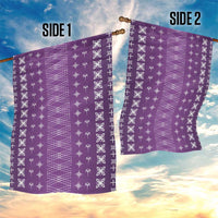 Purple Samoa Malu Tattoo Inspired Garden Flag LT05 - Polynesian Pride