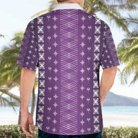 Purple Samoa Malu Tattoo Inspired Hawaiian Shirt - Polynesian Pride