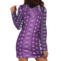 Purple Samoa Malu Tattoo Inspired Hoodie Dress - Polynesian Pride