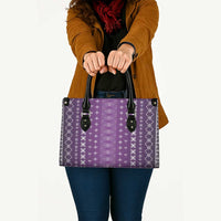 Purple Samoa Malu Tattoo Inspired Leather Bag - Polynesian Pride