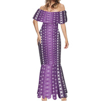 Purple Samoa Malu Tattoo Inspired Mermaid Dress - Polynesian Pride