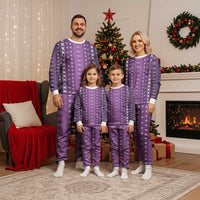 Purple Samoa Malu Tattoo Inspired Christmas Pajama Set - Polynesian Pride