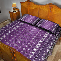Purple Samoa Malu Tattoo Inspired Quilt Bed Set - Polynesian Pride