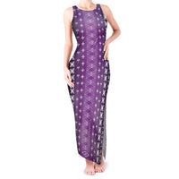 Purple Samoa Malu Tattoo Inspired Tank Maxi Dress - Polynesian Pride