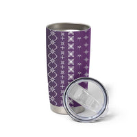 Purple Samoa Malu Tattoo Inspired Tumbler Cup - Polynesian Pride