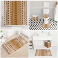 Beige Samoa Malu Tattoo Inspired Bathroom Set - Polynesian Pride