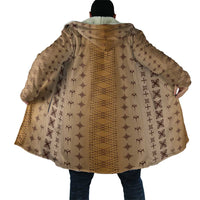 Beige Samoa Malu Tattoo Inspired Cloak - Polynesian Pride