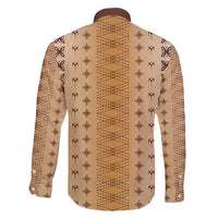 Beige Samoa Malu Tattoo Inspired Family Matching Mermaid Dress and Hawaiian Shirt - Polynesian Pride