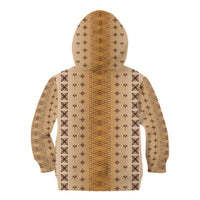Beige Samoa Malu Tattoo Inspired Kid Hoodie - Polynesian Pride
