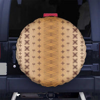 Beige Samoa Malu Tattoo Inspired Spare Tire Cover LT05 No hole Beige - Polynesian Pride