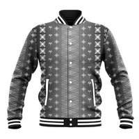 Black Samoa Malu Tattoo Inspired Baseball Jacket - Polynesian Pride