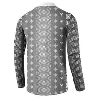 Black Samoa Malu Tattoo Inspired Button Sweatshirt LT05 - Polynesian Pride