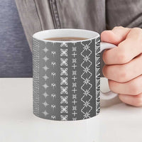 Black Samoa Malu Tattoo Inspired Ceramic Mug - Polynesian Pride