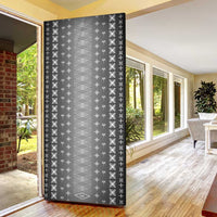 Black Samoa Malu Tattoo Inspired Door Cover - Polynesian Pride