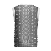 Black Samoa Malu Tattoo Inspired Christmas Knitted V-Neck Vest - Polynesian Pride