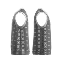 Black Samoa Malu Tattoo Inspired Christmas Knitted V-Neck Vest - Polynesian Pride