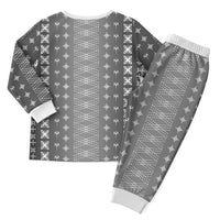 Black Samoa Malu Tattoo Inspired Christmas Pajama Set - Polynesian Pride