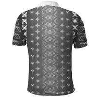 Black Samoa Malu Tattoo Inspired Polo Shirt - Polynesian Pride