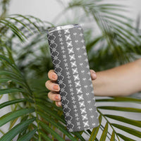 Black Samoa Malu Tattoo Inspired Skinny Tumbler - Polynesian Pride