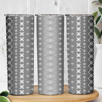 Black Samoa Malu Tattoo Inspired Skinny Tumbler - Polynesian Pride