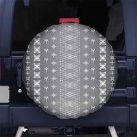 Black Samoa Malu Tattoo Inspired Spare Tire Cover LT05 No hole Black - Polynesian Pride
