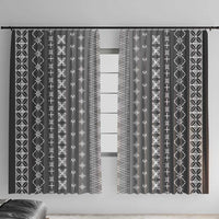 Black Samoa Malu Tattoo Inspired Window Curtain - Polynesian Pride