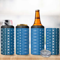 Blue Samoa Malu Tattoo Inspired 4 in 1 Can Cooler Tumbler - Polynesian Pride