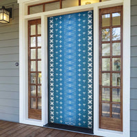 Blue Samoa Malu Tattoo Inspired Door Cover - Polynesian Pride