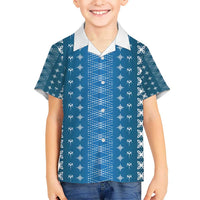 Blue Samoa Malu Tattoo Inspired Hawaiian Shirt - Polynesian Pride