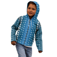Blue Samoa Malu Tattoo Inspired Kid Hoodie - Polynesian Pride
