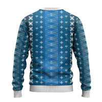 Blue Samoa Malu Tattoo Inspired Ugly Christmas Sweater - Polynesian Pride