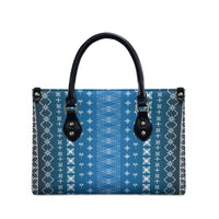 Blue Samoa Malu Tattoo Inspired Leather Bag - Polynesian Pride