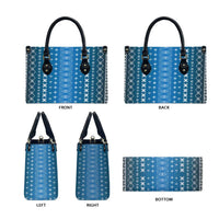 Blue Samoa Malu Tattoo Inspired Leather Bag - Polynesian Pride