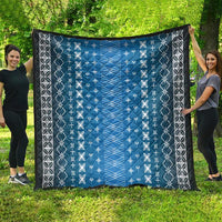 Blue Samoa Malu Tattoo Inspired Quilt LT05 - Polynesian Pride