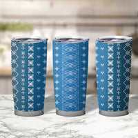 Blue Samoa Malu Tattoo Inspired Tumbler Cup - Polynesian Pride