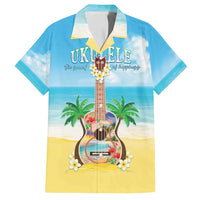 Hawaiian Ukulele Family Matching Tank Maxi Dress and Hawaiian Shirt Sound Of Happiness