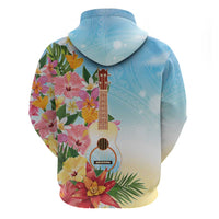 National Ukulele Day Zip Hoodie Tropical Vibe LT05 - Polynesian Pride