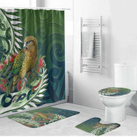 New Zealand Kea Bird Bathroom Set With Maori Koru Fern - Polynesian Pride