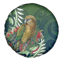 New Zealand Kea Bird Spare Tire Cover With Maori Koru Fern - Polynesian Pride