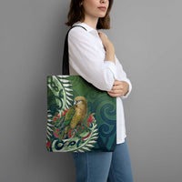 New Zealand Kea Bird Tote Bag With Maori Koru Fern - Polynesian Pride