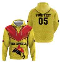 Papua New Guinea Rugby Custom Zip Hoodie Kumuls Heritage LT05 - Polynesian Pride
