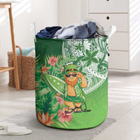 Aloha Hawaii St Patrick's Day Laundry Basket Polynesian Style LT05 Green - Polynesian Pride