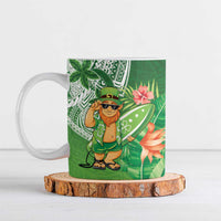 Aloha Hawaii St Patrick's Day Ceramic Mug Polynesian Style LT05 Green - Polynesian Pride