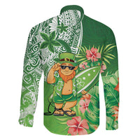 Aloha Hawaii St Patrick's Day Family Matching Summer Maxi Dress and Hawaiian Shirt Polynesian Style LT05 - Polynesian Pride