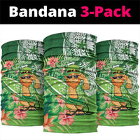 Aloha Hawaii St Patrick's Day Neck Gaiter Polynesian Style LT05 package One Size: 25*50cm Green - Polynesian Pride
