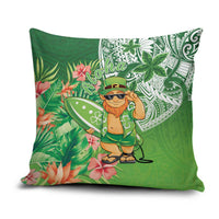 Aloha Hawaii St Patrick's Day Pillow Cover Polynesian Style
