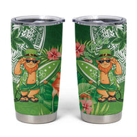 Aloha Hawaii St Patrick's Day Tumbler Cup Polynesian Style